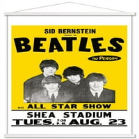 The Beatles - zidni poster Shea stadion sa drvenim magnetskim okvirom, 22.375 34