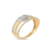 Imperial 1 5CT TDW dijamantski prsten za srce od 10k žutog zlata
