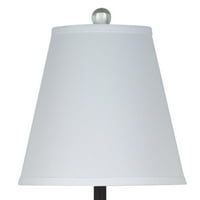 Cresswell rasvjeta prozirno staklo, Bronzana završna metalna stolna lampa 30,5 H, uključena LED sijalica