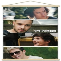 One Direction - grupni zidni Poster kolaža sa drvenim magnetnim okvirom, 22.375 34