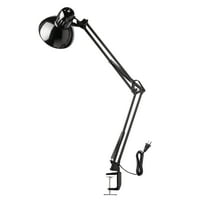 Novograc Globus Crane 32 Crna okretna lampa sa stezaljkom, uključena LED sijalica
