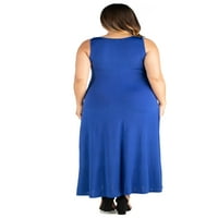 Ženska Maxi haljina za rezervoar Plus Size Jednostavna linija