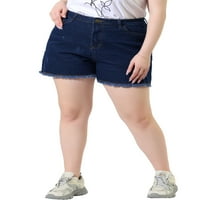 Jedinstvene ponude Ženske plus veličine Ljetne traper kratke hlače Raw Hem casual Jean Storys