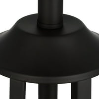 Cresswell rasvjeta 20 prelazna tamna Bronzana metalna stolna lampa sa otvorenim kavezom, uključena LED sijalica