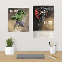 Trendovi Međunarodni Marvel Avengers Oversized Poster Calendar & Pushpins