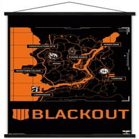 Call of Duty: Black Ops - Blackout Map Zidni poster sa magnetnim okvirom, 22.375 34