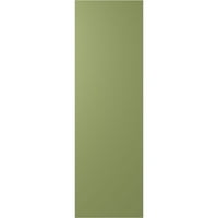 Ekena Millwork 15 W 69 H True Fit PVC dijagonalna letvica modernog stila fiksni roletne, mahovina zelena