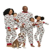 Jolly Jammies Classic Baštine Božić Print Odgovarajući Family Božić Pidžama Set
