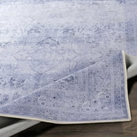 Umjetničke Tkalje Laramie Orijentalni Tradicionalni Tepih Za Pranje U Mašini, Ljubičasta, 6'9'