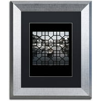 Zaštitni znak Likovna umjetnost romantično putovanje Umjetnost platna Philippe Hugonnard, crni mat, srebrni okvir