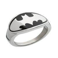 Strip Batman muški prsten sa logotipom od nerđajućeg čelika, Veličina 10