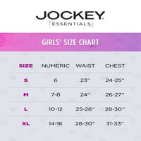 Jockey® Essentials Bralette Bez Šavova Za Djevojčice, Pakovanje, Grudnjak Za Trening Svakodnevnog Komfora,