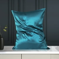 Jedinstvene povoljnije momme svilena jastučnica sa patentnim paunom paunom plavom 20 26