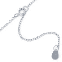 Marisol & Poppy Sideways Cross ogrlica u Sterling srebru za žene