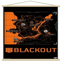 Call of Duty: Black Ops - Blackout Map Zidni poster sa magnetnim okvirom, 22.375 34