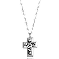 Vintage Cross ogrlica od esencijalnog ulja aromaterapija nakit od esencijalnog ulja Difuzor ogrlica sa poklon