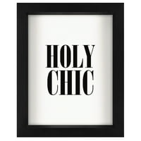 Holy Chic White ' Motiviranog Tipa Shadow Bo Uokvirena Umjetnost-Americanflat