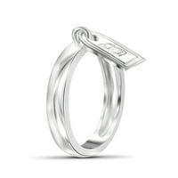 JewelersClub početni prsten za pismo za žene