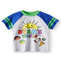 Ryan's World Boys grafički kratki rukav majica veličine 4-8