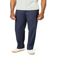 Dockers muške klasične ravne prednje jednostavne kaki pantalone sa rastezljivim