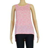 Ženski vrhovi za jogu rastezljivi vrhovi aktivne odjeće dugi treningi košulje trkač brzo suvo ružičasto-XXL