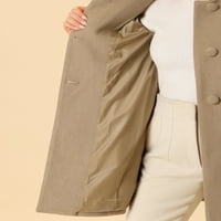 Jedinstvena ponuda ženski zimski stalak za kapute ovratnik jednoredni dugi kaput