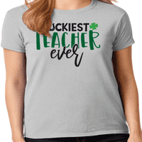 Grafički America Saint Patrick's Day Shirt za učitelje ženska grafička majica