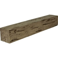 Ekena Millwork 8H 10 D 72 W Pecky Cypress Fau Kamin Od Drveta, Premium Odležan