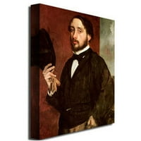 Zaštitni znak Likovna umjetnost autoportret, 1862 Umjetnost platna Edgara Degasa