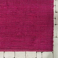 Unique Loom Texture Modern Area Rug, Pink, 9' 12'