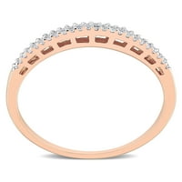 Carat T. W. Diamond 10kt prsten za vječnost od ružičastog zlata