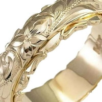 Prsten Elegantni nakit Pokloni Legura Djevojke Rose Cvjetni prsten za zabavu Legura Zlato