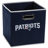 Franklin Sports New England Patriots Storage Bin - sklopivi 10.5 10.5 - NFL zvanični licencirani