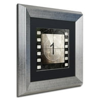 Zaštitni znak Likovna umjetnost Vintage Countdown i umjetnost platna u boji Pekara crna mat, srebrni okvir