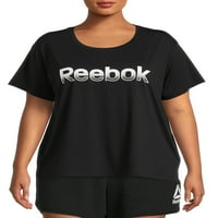 Reebok ženska Plus Veličina kratki rukav dres grafički T-Shirt