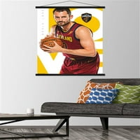 Cleveland Cavaliers - KeVin ljubavni zidni Poster sa drvenim magnetnim okvirom, 22.375 34