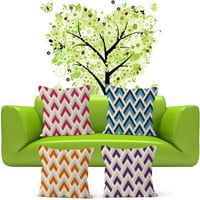 Set jastuka Geometrijski uzorak Jednostavno bacanje jastučnice Poklopac za jastuk Kućinski dekor