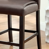 Namještaj Amerike Hildon drvene podstavljene stolice-Set od 2, braon