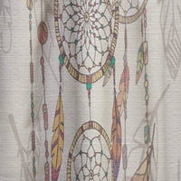 Designart' boemski hvatač snova s perjem i perlama ' Jugozapadna ploča za zavjese