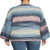 Napravljeno s ljubavlju ženski veliki džemper velike veličine plus Size Space Dye
