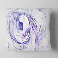 Designart Billowing Smoke Blue-apstraktni jastuk za bacanje - 18x18