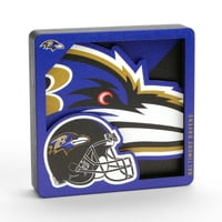 YouTheFan NFL Baltimore Ravens 3D Logo serija Magnet