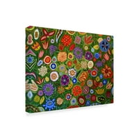 Zaštitni znak likovne umjetnosti 'Sažetak cvjetni 0040' platno umjetnost Katarine a nolin
