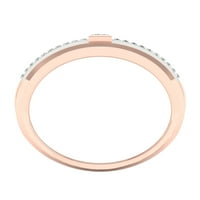 Imperial 1 6Ct TDW Diamond 10k Rose Gold princeza Diamond Solitaire muški prsten
