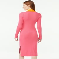 Besplatna Skupština ženski Polo džemper Midi haljina