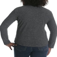 Ženski ležerni pulover od flisa sa dugim rukavima