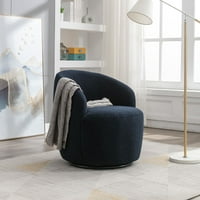 Aukfa Accent stolica, tkanina okretna stolica za fotelju za dnevni boravak spavaća soba, tamno plava