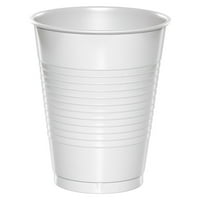 Bijele Oz plastičnih čaša za goste