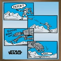 Star Wars: Empire udara natrag - zidni poster komičnih ploča, 14.725 22.375
