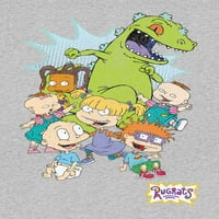 Nickelodeon Dječaci Rugrats Reptar Slažu Se Sa Grafičkim Majicama, 2 Paketa, Veličine 4-18